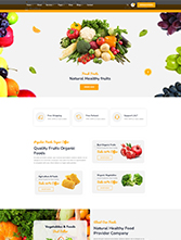天然健康水果商场网站模板