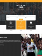 儿童慈善机构宣传网站模板