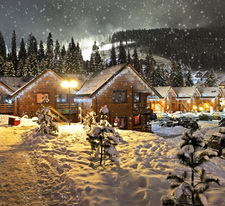 圣诞节雪屋图片